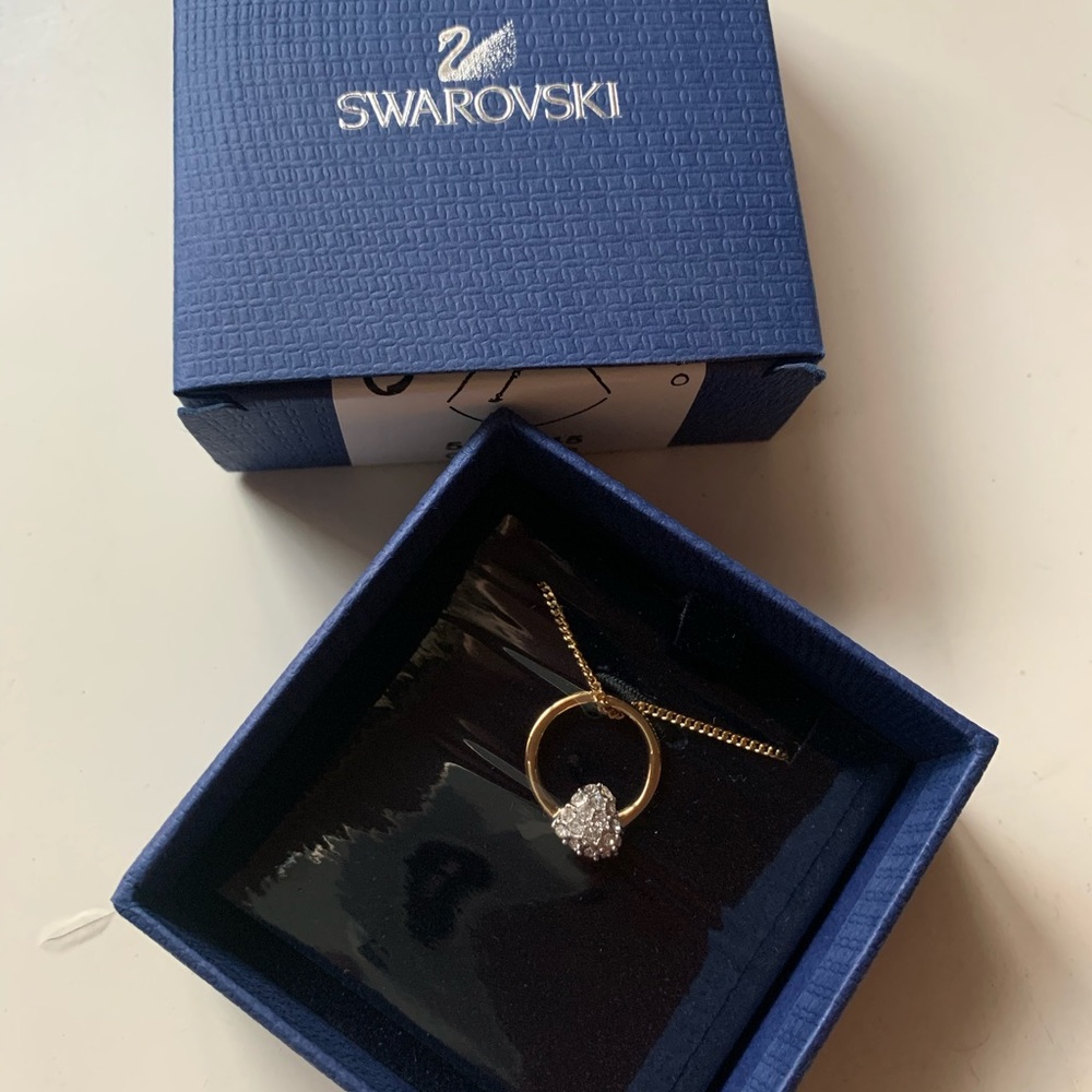 Swarovski heart ring necklace